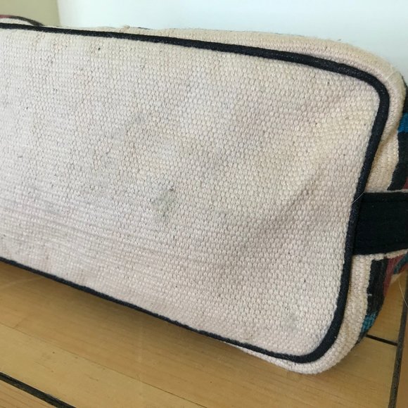 El Paso Saddleblanket Co Shoulder Tote Bag Woven Cotton Kokopelli Flute Design - Picture 5 of 8